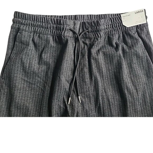 Stylus Size Large Men's Tapered Knit Pocket Drawstring Jogger Tapered Pant. New - Picture 2 of 6
